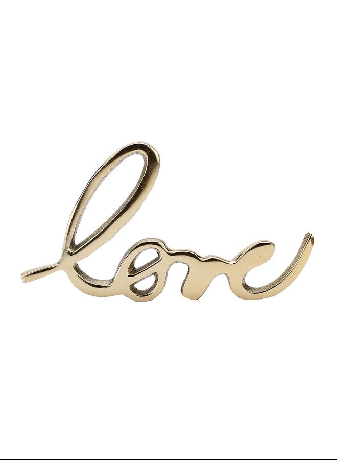 Heyearth Tabletop Freestanding Love Sign |Decorative Metal Words Home Decor |Centerpiece Words |Decorative Metal Word Signs |Table Artifact |Figurine Fengshui Vastu Lucky|Alphabet Sign|Valentine's Day - Image 3